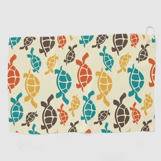 Serviette De Golf Tortue multicolore (Horizontal)