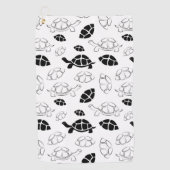 Serviette De Golf Tortue noire (Devant)