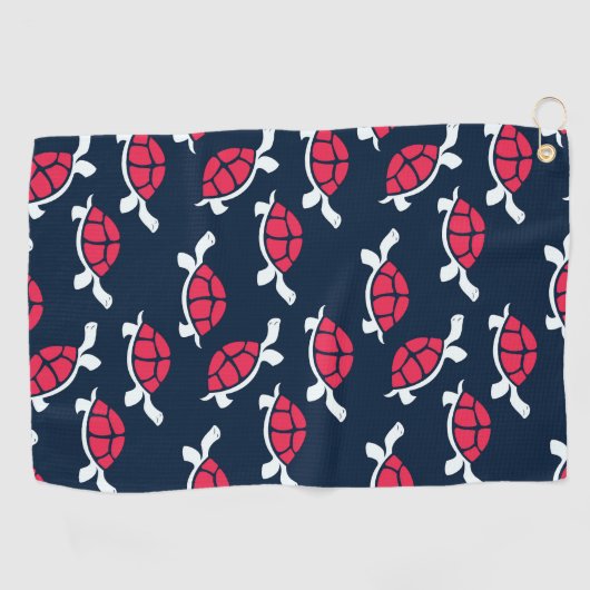 Serviette De Golf Tortue rouge (Horizontal)