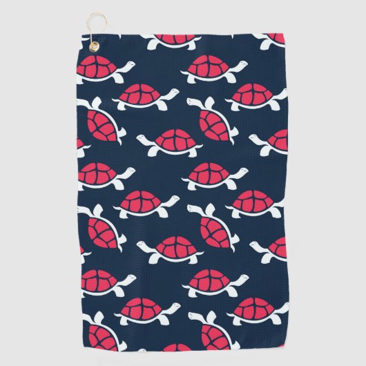 Serviette De Golf Tortue rouge (Devant)