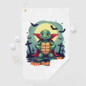 Serviette De Golf Tortue Shell-o-Ween (En situation)