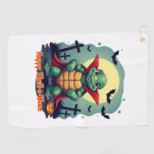 Serviette De Golf Tortue Shell-o-Ween (Horizontal)