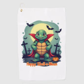 Serviette De Golf Tortue Shell-o-Ween (Devant)