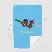 Serviette De Golf Tortue volante (En situation)