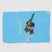 Serviette De Golf Tortue volante (Horizontal)