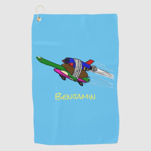 Serviette De Golf Tortue volante (Devant)