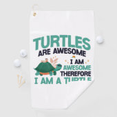 Serviette De Golf Tortues De Mer Sont (En situation)
