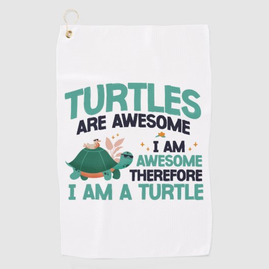 Serviette De Golf Tortues De Mer Sont (Devant)