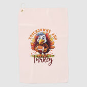 Serviette De Golf Touchdown et Turquie Thanksgiving (Devant)