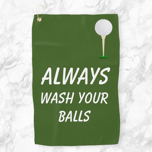 Serviette De Golf Toujours Laver Vos Boules Golf Drôle Humour