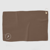 Serviette De Golf Tour de golf moderne Monogram Pinecone (Horizontal)