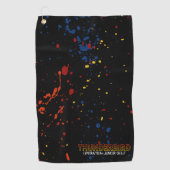 Serviette De Golf Tour GolF Thunderbird - Splatter 2 (Devant)