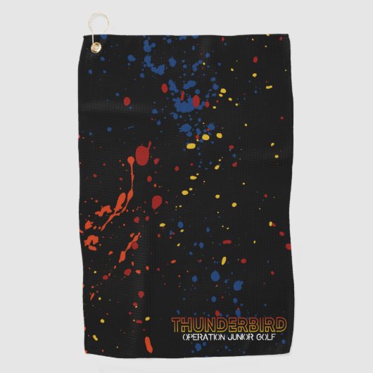 Serviette De Golf Tour GolF Thunderbird - Splatter 2 (Devant)