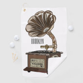 Serviette De Golf Tourne-disque dessin animé (En situation)