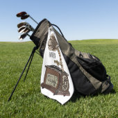 Serviette De Golf Tourne-disque dessin animé (Vert)