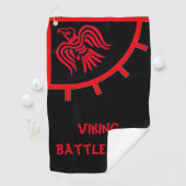 Serviette De Golf Tournée de golf Viking Battle Flag (En situation)