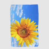 Serviette de golf Tournesol et abeilles (Devant)
