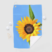 Serviette De Golf Tournesol jaune sur Blue Sky Golf Towne été (En situation)