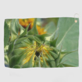 Serviette De Golf Tournesol se dépliant Floral (Horizontal)