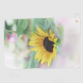 Serviette De Golf 'Tournesol timide' (Horizontal)