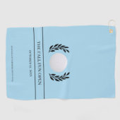 Serviette De Golf Tournoi de golf bleu clair (Horizontal)