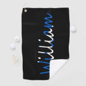 Serviette De Golf Tout nom figurant sur le drapeau écossais (En situation)