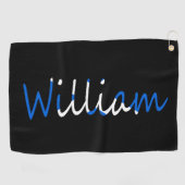 Serviette De Golf Tout nom figurant sur le drapeau écossais (Horizontal)