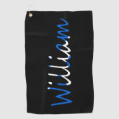 Serviette De Golf Tout nom figurant sur le drapeau écossais (Devant)
