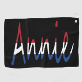 Serviette De Golf Tout nom sur l'indicateur NLD sur bk gtcnt (Horizontal)