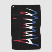 Serviette De Golf Tout nom sur l'indicateur NLD sur bk gtcnt (Devant)