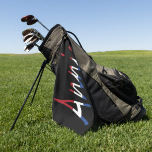 Serviette De Golf Tout nom sur l'indicateur NLD sur bk gtcnt