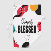 Serviette de golf tout simplement bienheureuse (En situation)