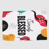 Serviette de golf tout simplement bienheureuse (Horizontal)