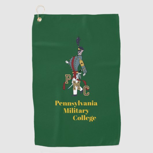 Serviette De Golf TOWEL DE GOLF (vert) avec logo de cadet Fier du PM (Devant)