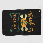 Serviette De Golf Tracer ou traiter les os croisés citrouille Hallow (Horizontal)