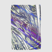 Serviette De Golf Traces écailées sur texture argentée sous fumée bl (Devant)