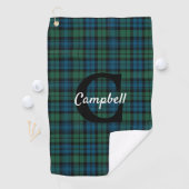 Serviette de golf traditionnelle Clan Campbell Tar (En situation)