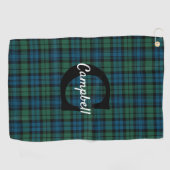 Serviette de golf traditionnelle Clan Campbell Tar (Horizontal)