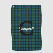 Serviette de golf traditionnelle Clan Campbell Tar (Devant)