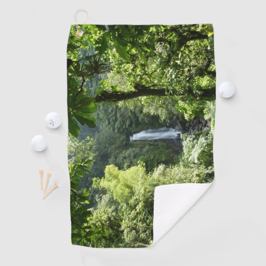 Serviette De Golf Trafalgar Falls Tropical Rainforest Photographie (En situation)