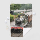 SERVIETTE DE GOLF TRAINS À VAPEUR (En situation)
