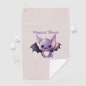 Serviette De Golf Traitements magiques avec Bats mignons (En situation)