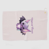 Serviette De Golf Traitements magiques avec Bats mignons (Horizontal)