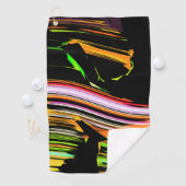 Serviette De Golf Traits de lignes (En situation)