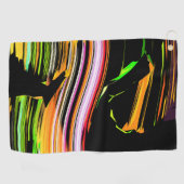 Serviette De Golf Traits de lignes (Horizontal)