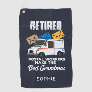 Serviette De Golf Travailleurs Postaux Retraités Font Les Meilleures