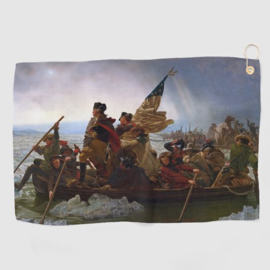 Serviette De Golf Traversée du Delaware 1776 : général George Washin (Horizontal)