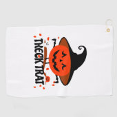 Serviette De Golf Treck Trat Citrouille Sourire (Horizontal)