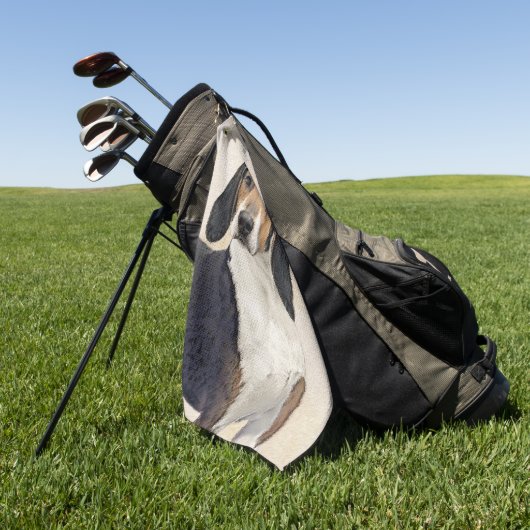 Serviette De Golf Treeing Walker Coonhound Peinture - Art original (Vert)