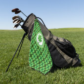 Serviette De Golf Trèfle Chanceux Irlandais (Vert)